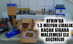 Aydın’da 1.3 milyon liralık kaçak sigara malzemesi ele geçirildi