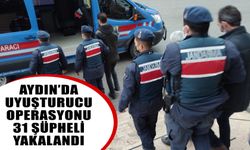 Aydın’da uyuşturucu operasyonunda 31 şüpheli yakalandı