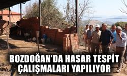 Bozdoğan'da hasar tespit çalışmaları yapılıyor