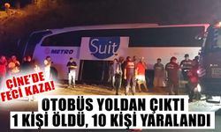 Çine’de feci kaza! Otobüs yoldan çıktı 1 kişi öldü 10 kişi yaralandı