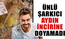 Ünlü şarkıcı Aydın incirine doyamadı