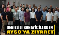 Denizlili sanayicilerden AYSO’ya ziyaret