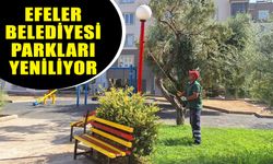 Efeler Belediyesi parkları yeniliyor