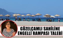 Güzelçamlı sahiline engelli rampası talebi