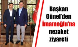 Başkan Ömer Günel’den İmamoğlu’na nezaket ziyareti