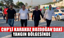 CHP’li Karakoz Bozdoğan’daki yangın bölgesinde