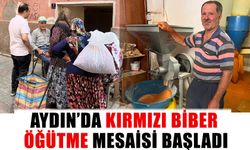 Aydın’da kırmızı biber öğütme mesaisi başladı