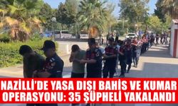 Nazilli’de yasa dışı bahis ve kumar operasyonu: 35 şüpheli yakalandı