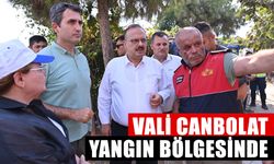 Vali Canbolat yangın bölgesinde