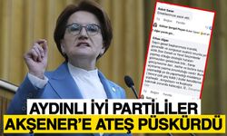 Aydınlı İYİ Partililer Akşener’e ateş püskürdü