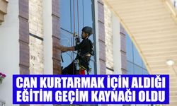 Can kurtarmak için aldığı eğitim geçim kaynağı oldu