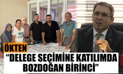 Ökten: “Delege seçimine katılımda Bozdoğan birinci”