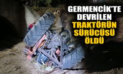 Germencik'te devrilen traktörün sürücüsü öldü