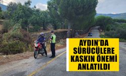 Aydın’da sürücülere kaskın önemi anlatıldı