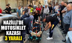 Nazilli’de motosiklet kazası: 3 yaralı