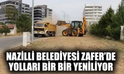 Nazilli Belediyesi Zafer’de yolları bir bir yeniliyor