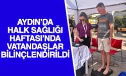 Aydın’da Halk Sağlığı Haftası’nda vatandaşlar bilinçlendirildi