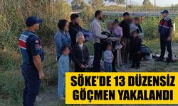 Söke’de 13 düzensiz göçmen yakalandı