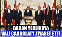 Bakan Yerlikaya, Vali Canbolat’ı ziyaret etti