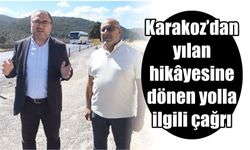 Karakoz’dan yılan hikâyesine dönen yolla ilgili çağrı