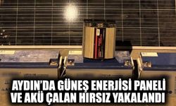 Aydın’da güneş enerjisi paneli ve akü çalan hırsız yakalandı