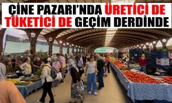 Çine Pazarı’nda üretici de tüketici de geçim derdinde