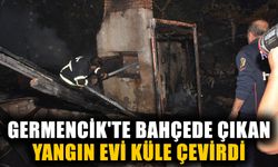 Germencik'te bahçede çıkan yangın evi küle çevirdi