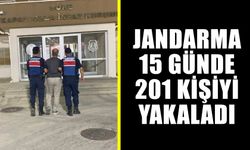 Jandarma 15 günde 201 şahsı yakaladı