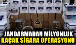 Aydın’da jandarmadan milyonluk kaçak sigara operasyonu