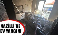 Nazilli'de ev yangını