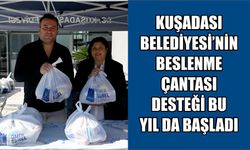 Kuşadası Belediyesi’nin beslenme çantası desteği bu yıl da başladı