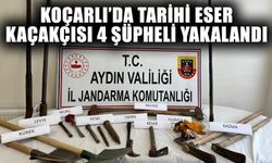 Koçarlı’da tarihi eser kaçakçısı 4 şüpheli yakalandı