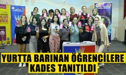 Yurtta barınan öğrencilere KADES tanıtıldı