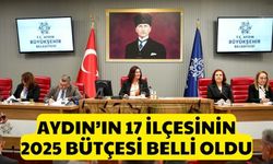 Aydın’ın 17 ilçesinin 2025 bütçesi belli oldu