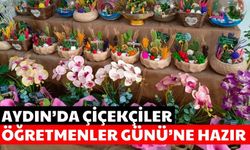 Aydın’da çiçekçiler Öğretmenler Günü’ne hazır