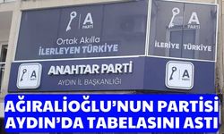 Ağıralioğlu’nun partisi Aydın’da tabelasını astı