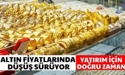 Altın fiyatlarında düşüş sürüyor