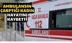 Ambulansın çarptığı kadın hayatını kaybetti