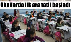 Okullarda ilk ara tatil başladı