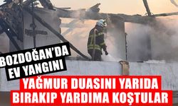 Bozdoğan’da ev yangını