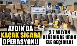 Aydın’da kaçak sigara operasyonu: 3,7 milyon değerinde ürün ele geçirildi