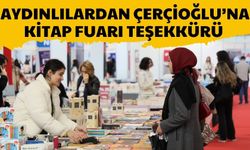 Aydınlılardan Çerçioğlu’na kitap fuarı teşekkürü