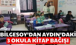 Bilgesoy’dan Aydın’daki 3 okula kitap bağışı