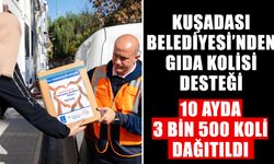 Kuşadası Belediyesi’nden gıda kolisi desteği