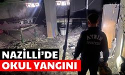 Nazilli’de okul yangını: Eğitime ara verildi