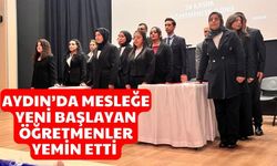 Aydın’da mesleğe yeni başlayan öğretmenler yemi etti