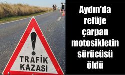 Aydın'da refüje çarpan motosikletin sürücüsü öldü