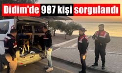 Didim'de 987 kişi sorgulandı