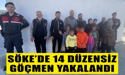 Söke’de 14 düzensiz göçmen yakalandı