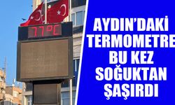 Aydın’daki termometre bu kez soğuktan şaşırdı